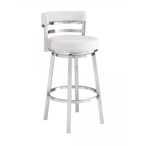 Armen Living Madrid Counter Height Stool LCMABABSWH26 IMAGE 1