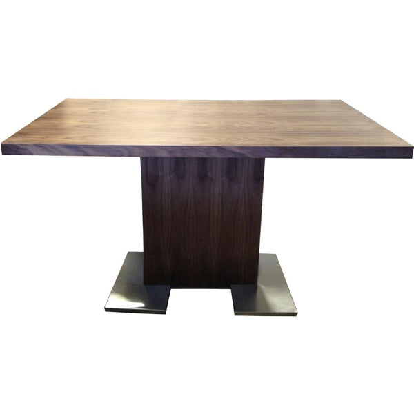 Armen Living Zenith Dining Table with Pedestal Base LCZEDIWA IMAGE 1