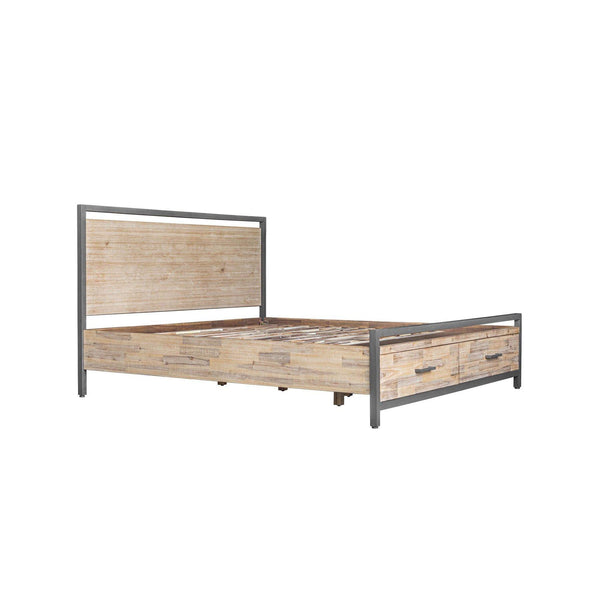 LH Imports Irondale King Panel Bed with Storage IDB03K IMAGE 1