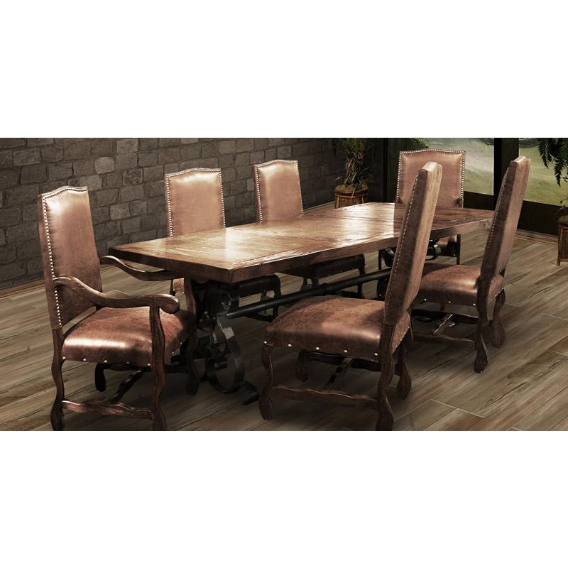 Horizon Home Furniture Montecristo Dining Table with Trestle Base H8300-096-B/T Montecristo Dining Table IMAGE 2