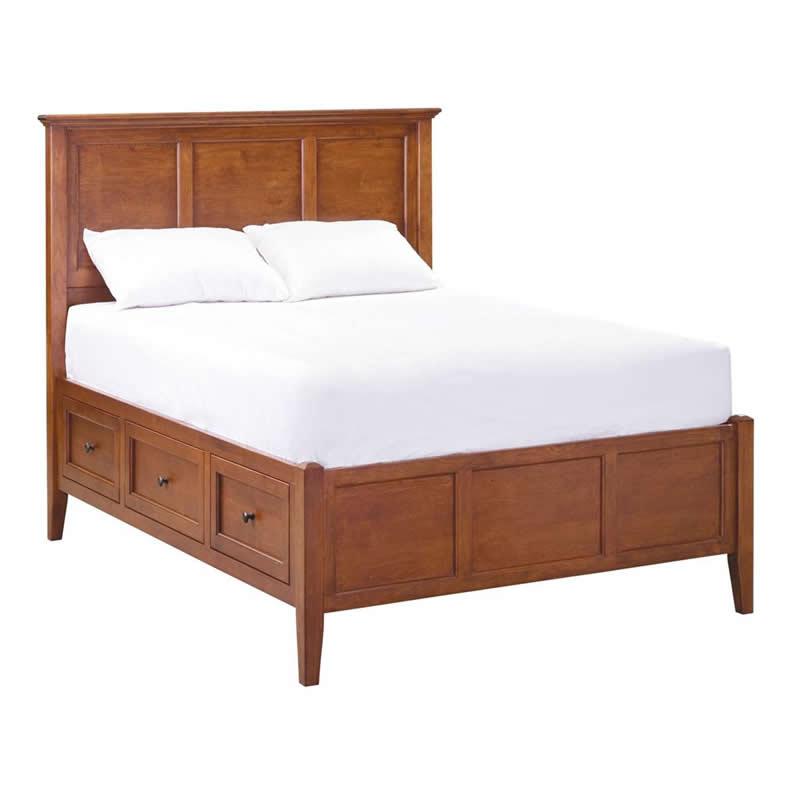 Whittier Wood McKenzie Full Bed with Storage 1306AFGAC IMAGE 1