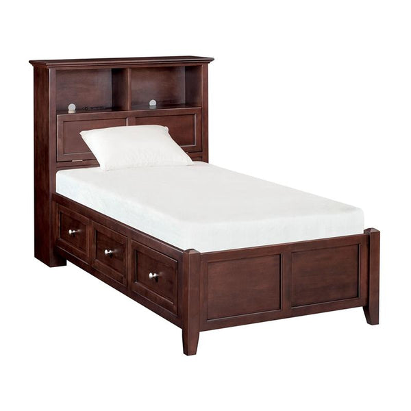 Whittier Wood McKenzie Twin Bookcase Bed with Storage 1359AFCAF IMAGE 1