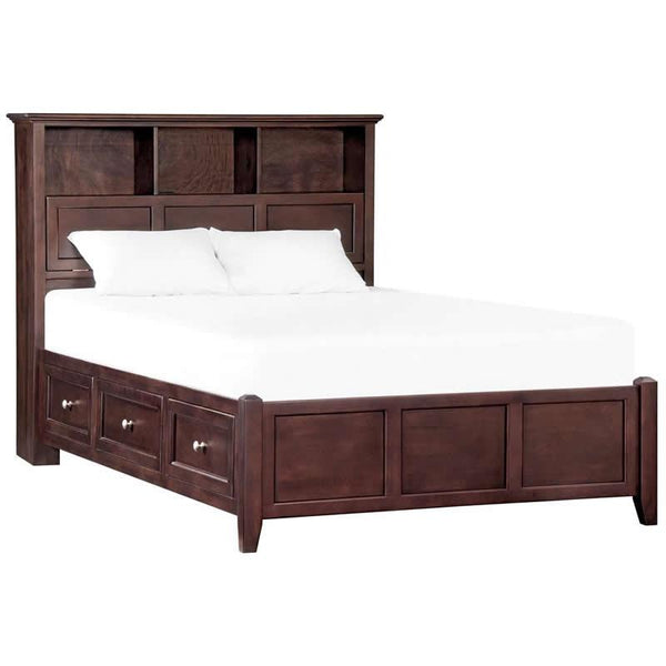 Whittier Wood McKenzie Full Bookcase Bed with Storage 1365AFCAF IMAGE 1