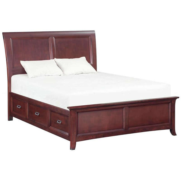 Whittier Wood Cascade Queen Bed with Storage 1854GBCH IMAGE 1