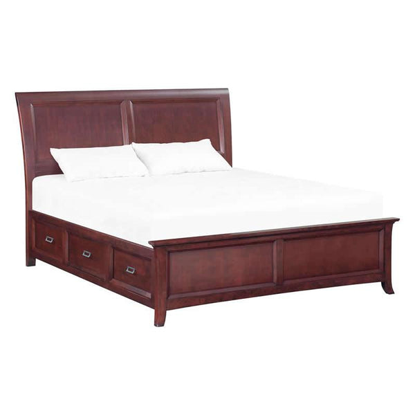 Whittier Wood Cascade California King Bed with Storage 1863GBCH IMAGE 1