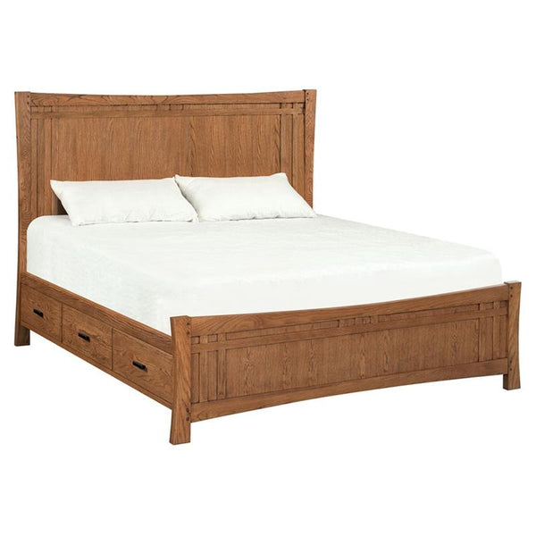 Whittier Wood Prairie City King Panel Bed with Storage 1258AFLSO IMAGE 1