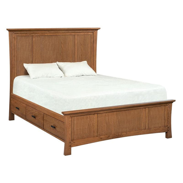 Whittier Wood Prairie City Queen Bed with Storage 1254AFLSO IMAGE 1