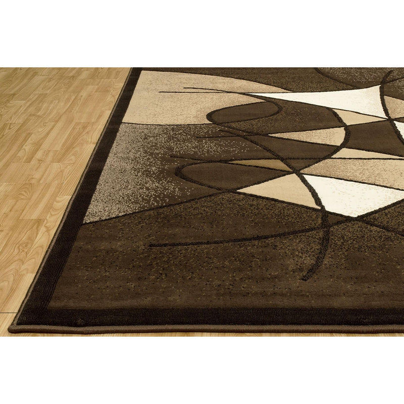 Persian Weavers Rugs Rectangle Gallery-24 6'x9' Rug - Chocolate IMAGE 3