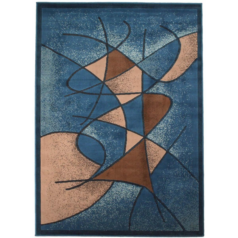 Persian Weavers Rugs Rectangle Gallery-24 6'x9' Rug - Aqua-Blue IMAGE 1