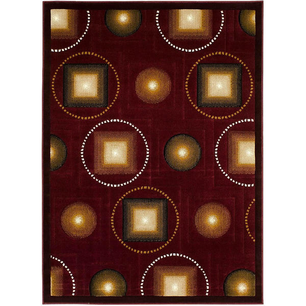 Persian Weavers Rugs Rectangle Gallery-25 (Burgundy) 6'x9' IMAGE 1