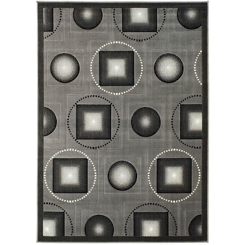 Persian Weavers Rugs Rectangle Gallery-25 (Grey) 6'x9' IMAGE 1