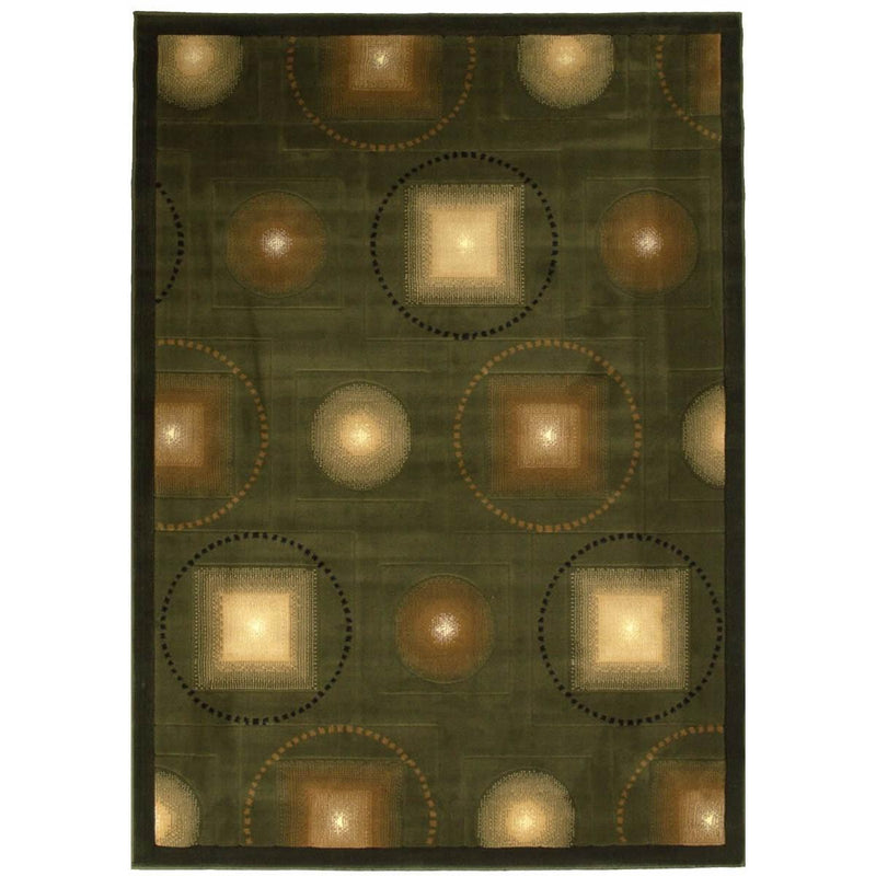 Persian Weavers Rugs Rectangle Gallery-25 (S-Green) 6'x9' IMAGE 1