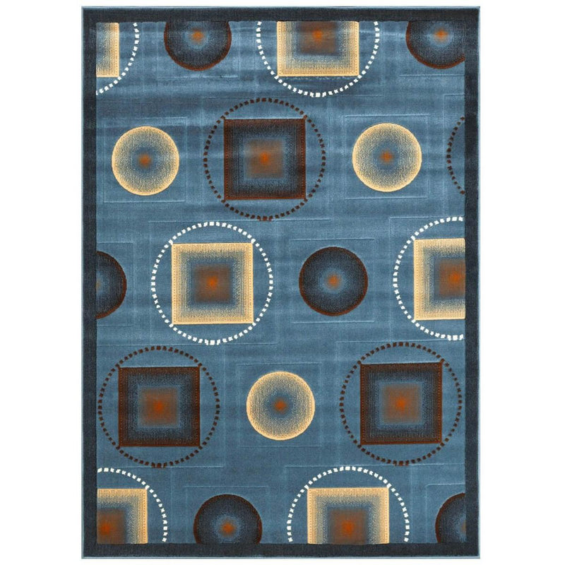 Persian Weavers Rugs Rectangle Gallery-25 (Aqua-Blue) 6'x9' IMAGE 1