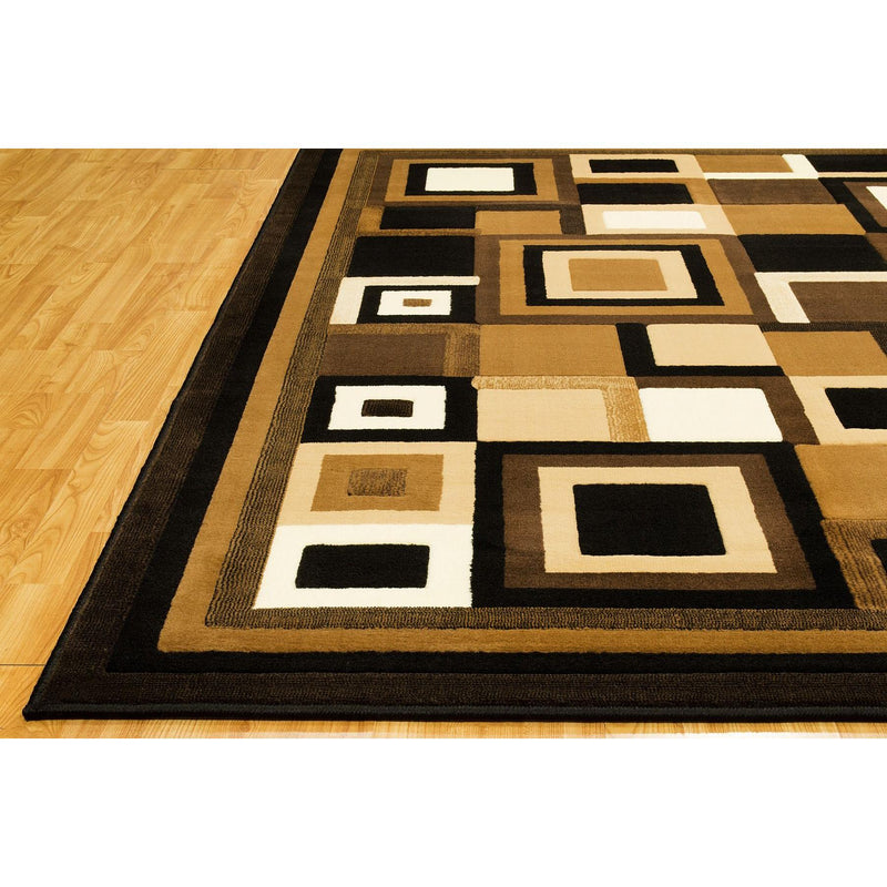 Persian Weavers Rugs Rectangle Gallery-26 6'x9' Rug - Black IMAGE 3