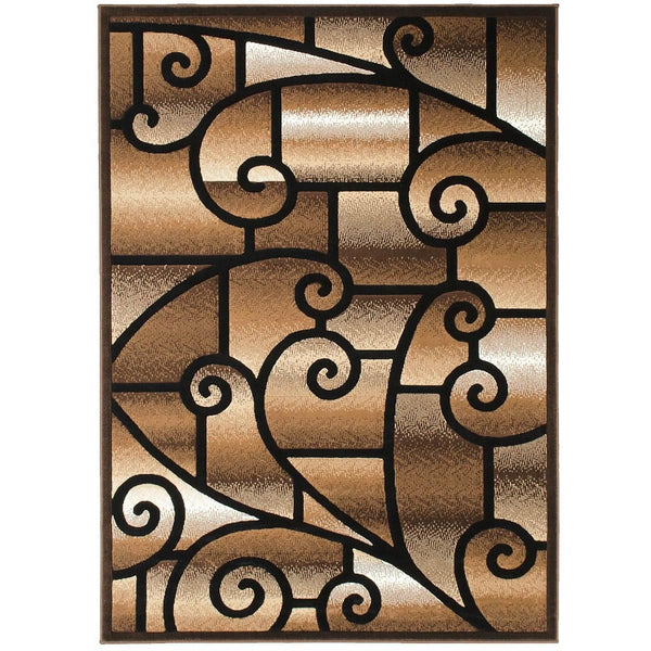 Persian Weavers Rugs Rectangle Gallery-28 (Chocolate) 6'x9' IMAGE 1