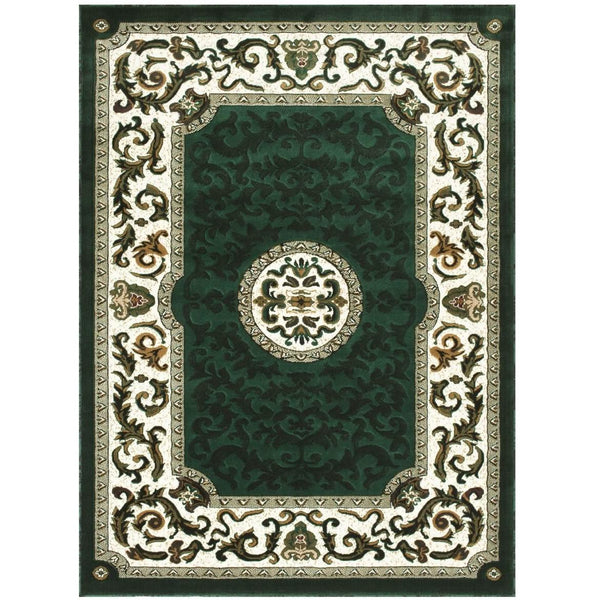 Persian Weavers Rugs Rectangle Kingdom D-128 (H-Green) 6'x9' IMAGE 1