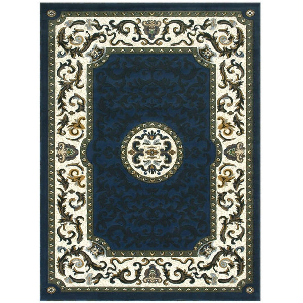 Persian Weavers Rugs Rectangle Kingdom D-128 (N-Blue) 6'x9' IMAGE 1