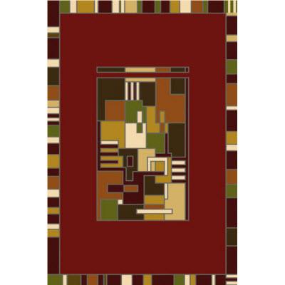 Persian Weavers Rugs Rectangle Kingdom D-140 (Burgundy) 6'x9' IMAGE 1