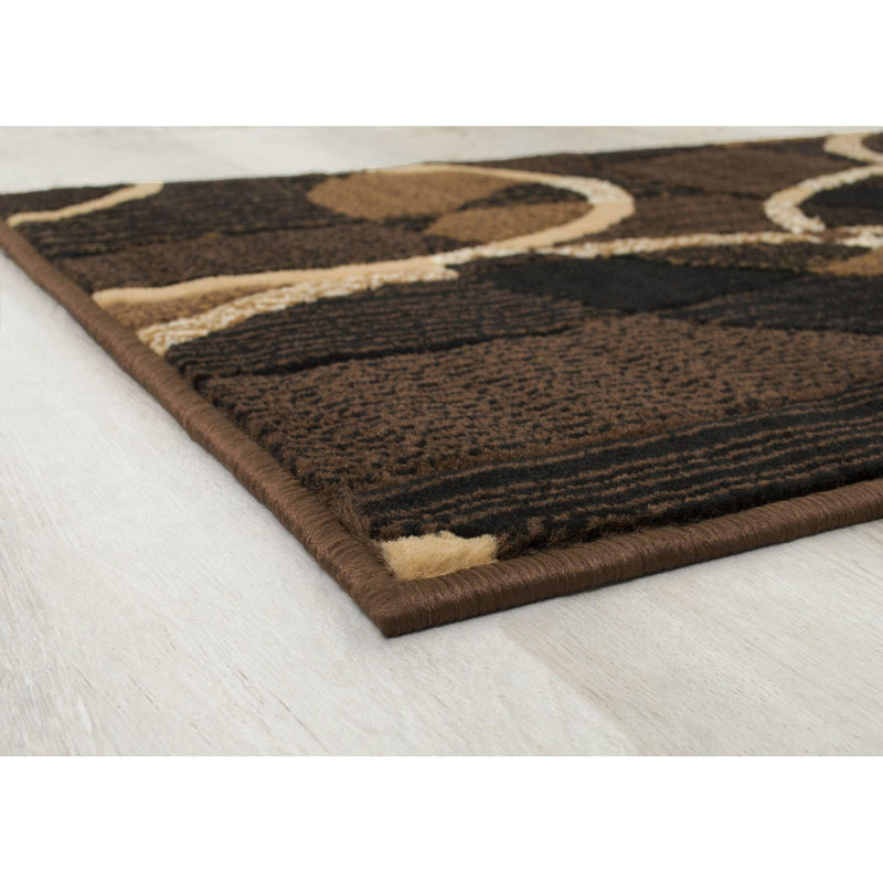 Persian Weavers Rugs Rectangle TZ-864 Trendz Chocolate 6'x9' IMAGE 3