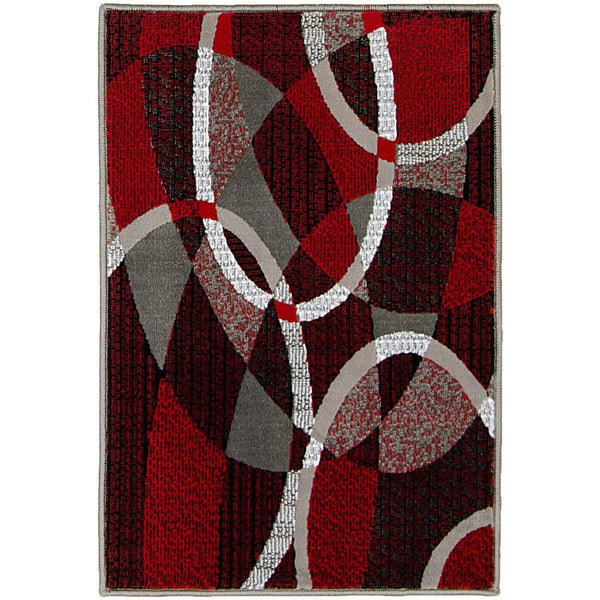 Persian Weavers Rugs Rectangle TZ-864 Trendz Red 6'x9' IMAGE 1