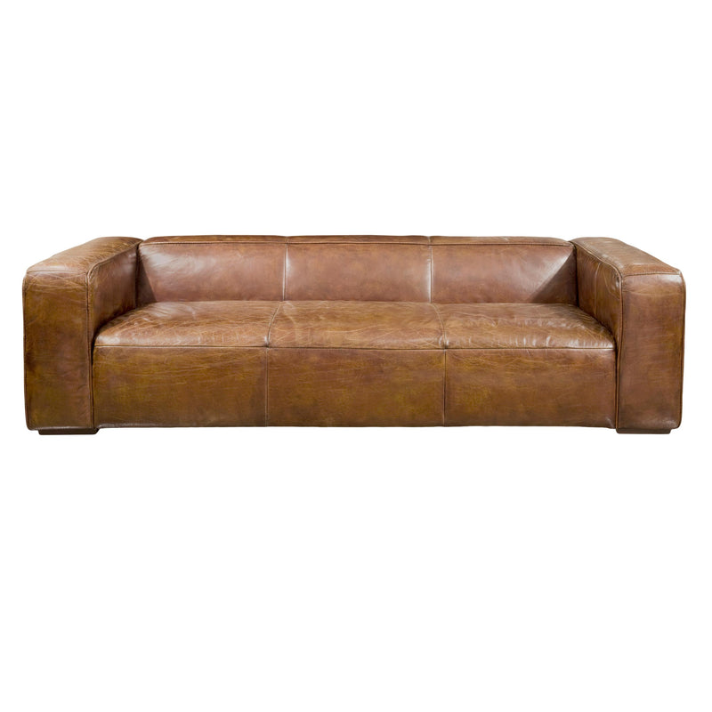 Moe's Home Collection Bolton Stationary Leather Sofa PK-1008-20 IMAGE 1