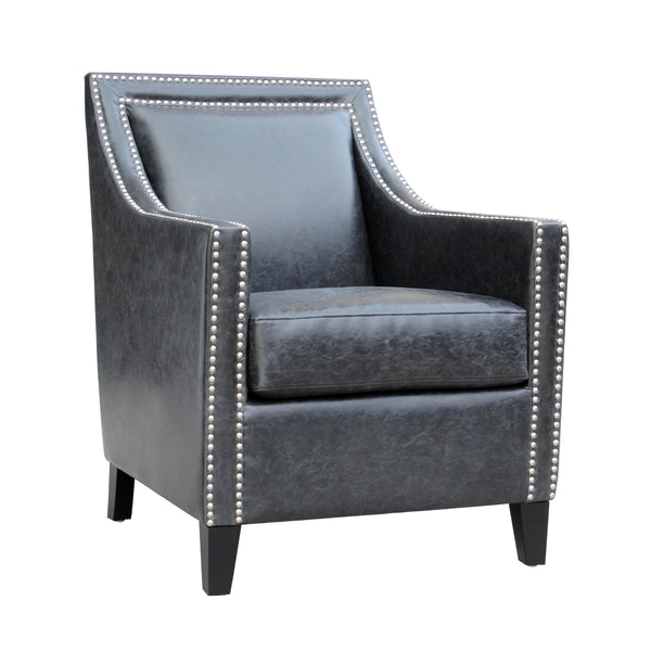 Moe's Home Collection Stratford Club Stationary Polyurethane Accent Chair TW-1101-02 IMAGE 1
