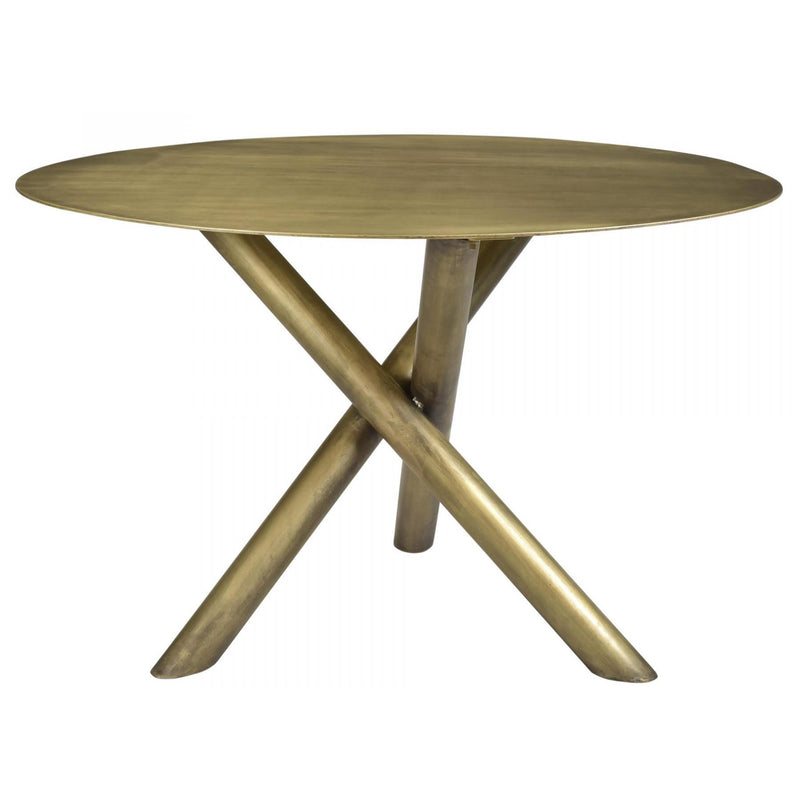 Moe's Home Collection Round Sonoma Dining Table with Metal Top QJ-1003-43 IMAGE 3