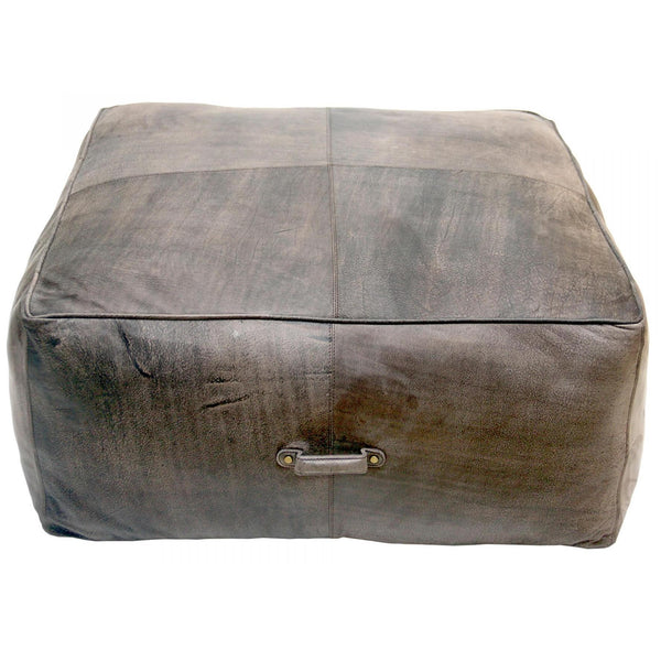 Moe's Home Collection Argento Leather Ottoman GR-1025-01 IMAGE 1