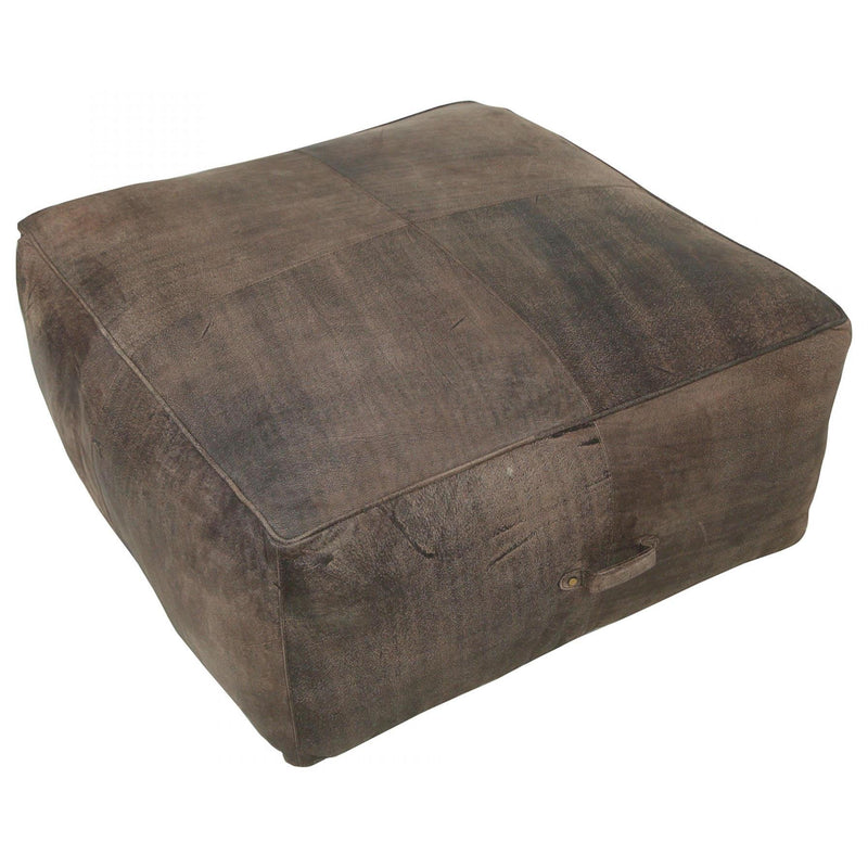 Moe's Home Collection Argento Leather Ottoman GR-1025-01 IMAGE 2