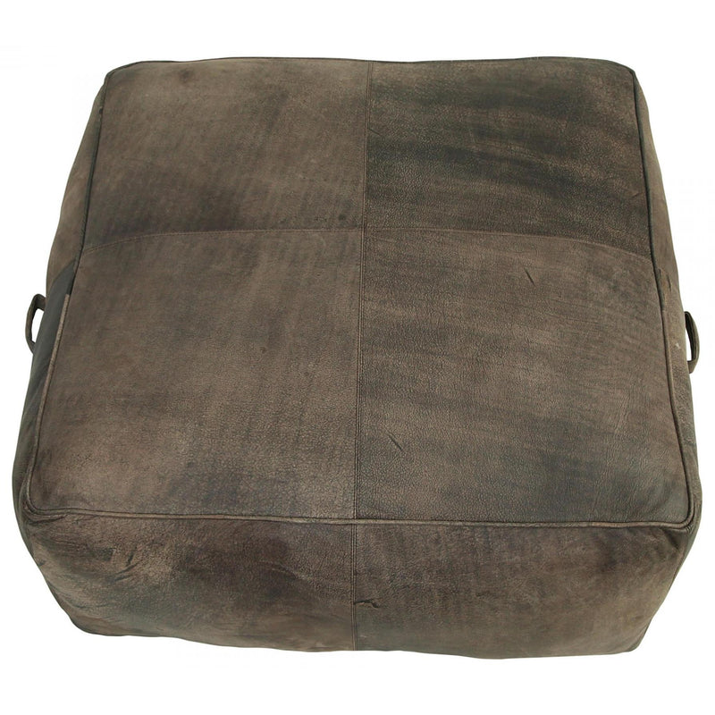 Moe's Home Collection Argento Leather Ottoman GR-1025-01 IMAGE 3