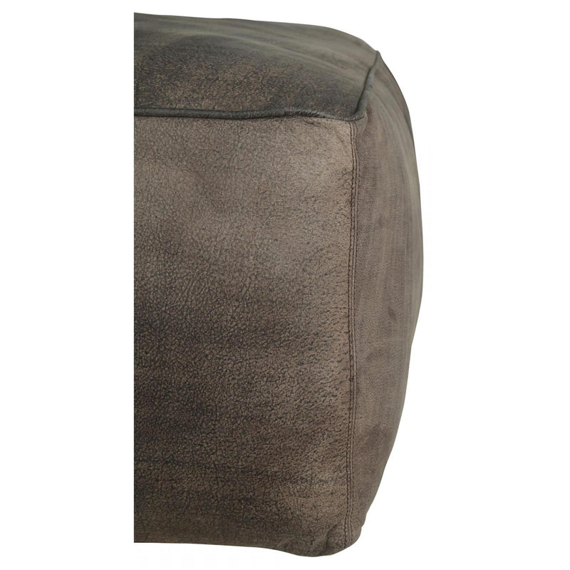 Moe's Home Collection Argento Leather Ottoman GR-1025-01 IMAGE 4