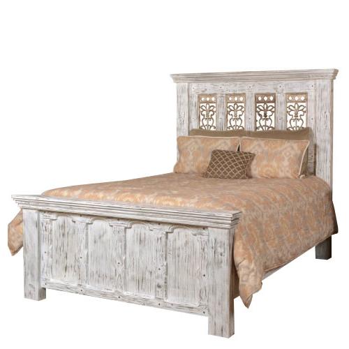 Horizon Home Furniture Mandalay Queen Panel Bed H4505-QUEEN-BED-WHT IMAGE 1