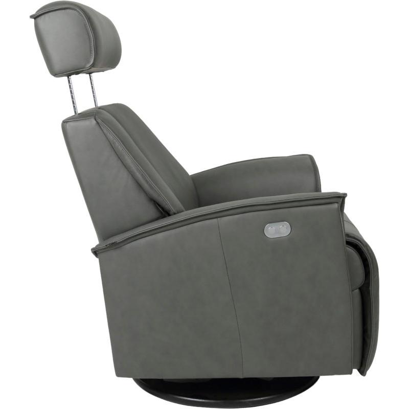 Fjords of Norway Venice Power Swivel Glider Leather Recliner Venice Small Power-SL-227 GREY IMAGE 11