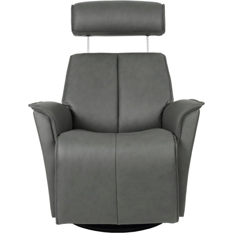 Fjords of Norway Venice Power Swivel Glider Leather Recliner Venice Small Power-SL-227 GREY IMAGE 2