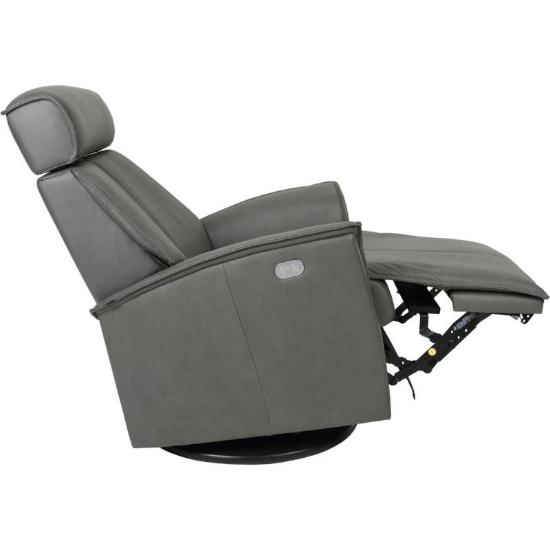 Fjords of Norway Venice Power Swivel Glider Leather Recliner Venice Small Power-SL-227 GREY IMAGE 6