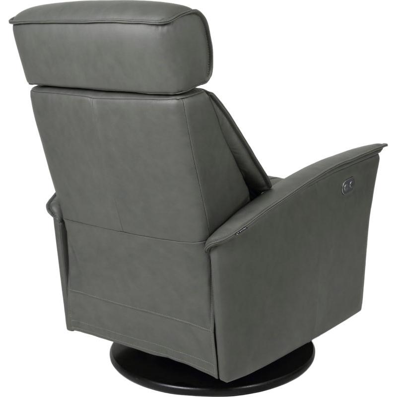 Fjords of Norway Venice Power Swivel Glider Leather Recliner Venice Small Power-SL-227 GREY IMAGE 9