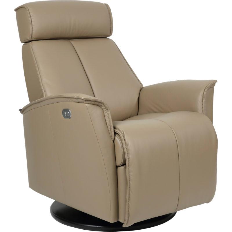 Fjords of Norway Venice Power Swivel Glider Leather Recliner Venice Small Power-SL-224 HASSEL IMAGE 2