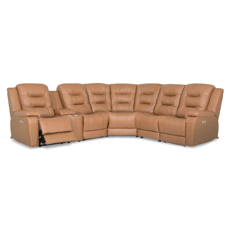 Palliser Leighton Power Reclining Leather 6 pc Sectional 41063-L2/41063-K2/41063-L3/41063-9X/41063-10/41063-L1-SOLANA-AFRICA IMAGE 2