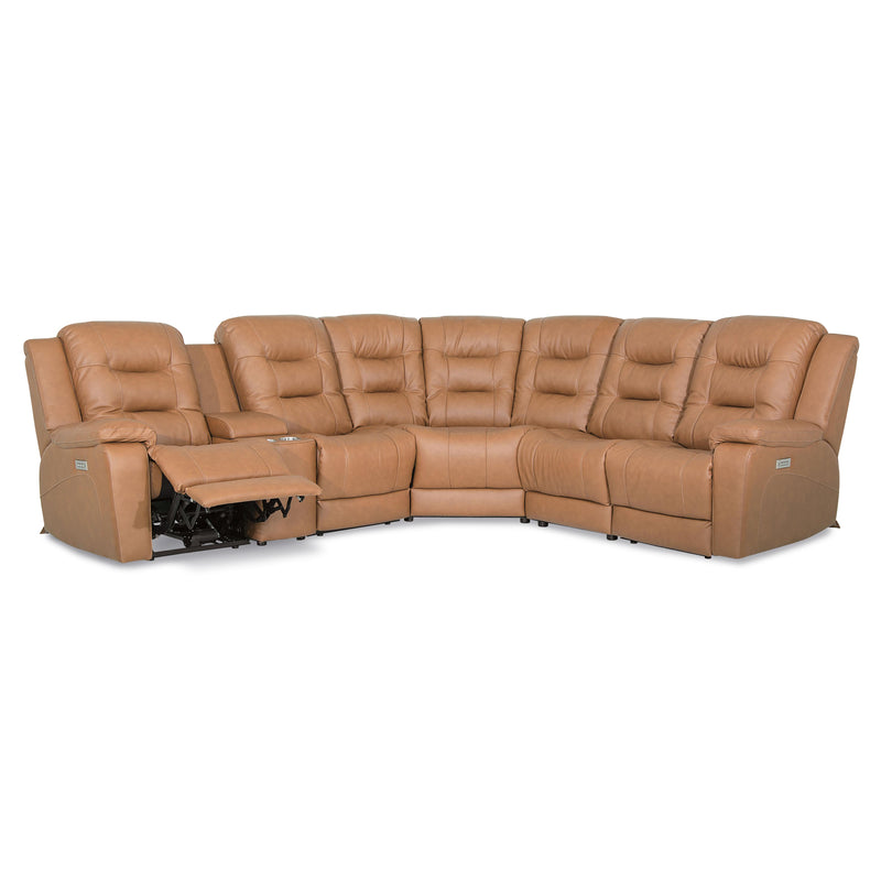 Palliser Leighton Power Reclining Leather 6 pc Sectional 41063-L2/41063-K2/41063-L3/41063-9X/41063-10/41063-L1-SOLANA-AFRICA IMAGE 3