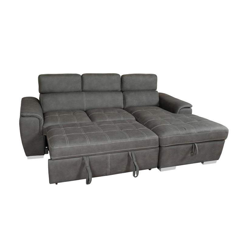 Primo International Lucca Fabric Sleeper Sectional LUCC-LHLN2814/LUCC-RHCN2814 IMAGE 2