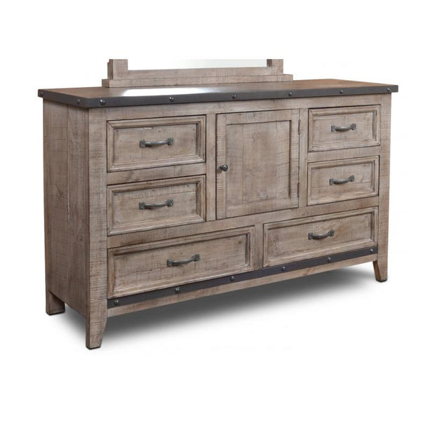 Horizon Home Furniture Urban Rustic 6-Drawer Dresser H4365-310-GRY IMAGE 1