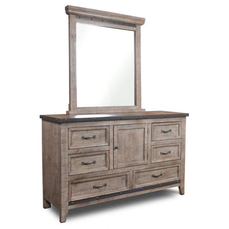 Horizon Home Furniture Urban Rustic 6-Drawer Dresser H4365-310-GRY IMAGE 2