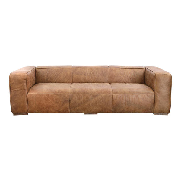 Moe's Home Collection Bolton Stationary Leather Sofa PK-1008-14 IMAGE 1