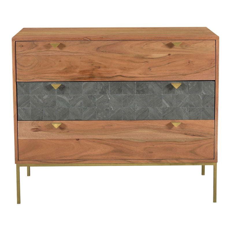 Moe's Home Collection Alessio 3-Drawer Chest BZ-1088-03 IMAGE 1