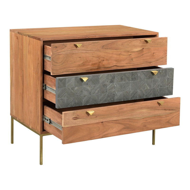 Moe's Home Collection Alessio 3-Drawer Chest BZ-1088-03 IMAGE 2
