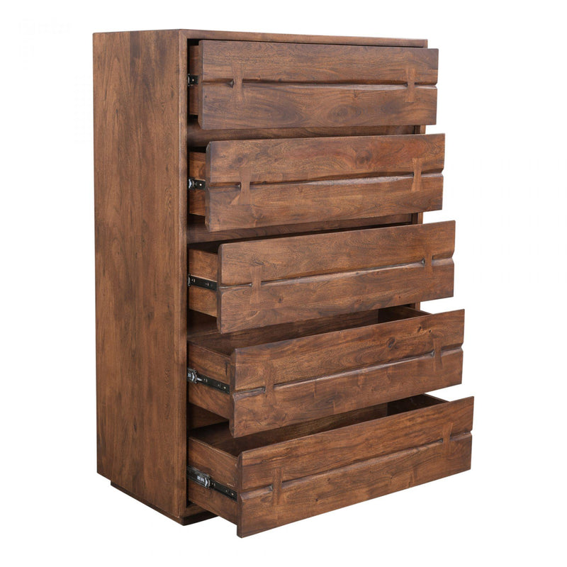 Moe's Home Collection Madagascar 5-Drawer Chest VE-1045-03 IMAGE 3