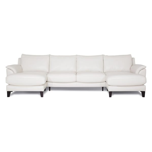 Palliser Aubner Leather 3 pc Sectional 77419-14/77419-15/77419-16-VOLTE-WHITE IMAGE 1
