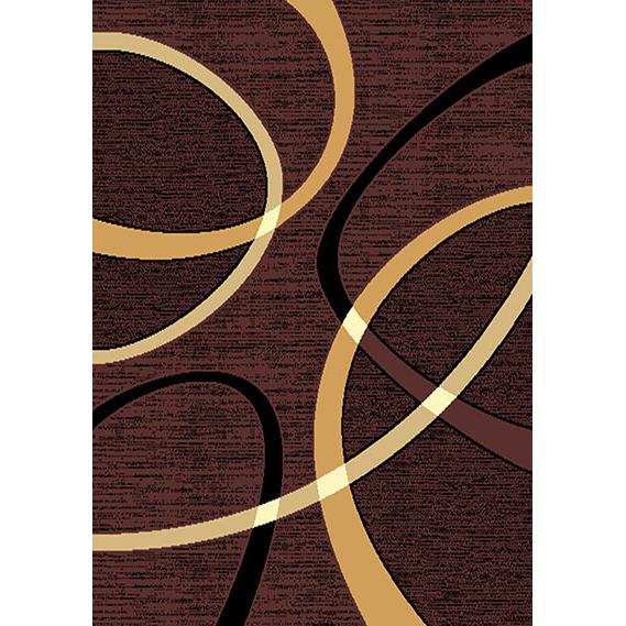 Persian Weavers Rugs Rectangle Contempo CONTEMPO-40 5'x7' Rug - Chocolate IMAGE 1