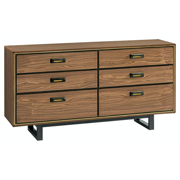 Whittier Wood Bryce 6-Drawer Dresser 1247RLN IMAGE 1