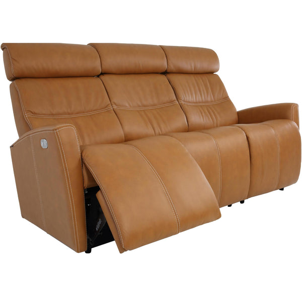 Fjords of Norway Milan Power Reclining Leather Sofa Milan Power Reclininng Sofa - Vintage Cognac IMAGE 1